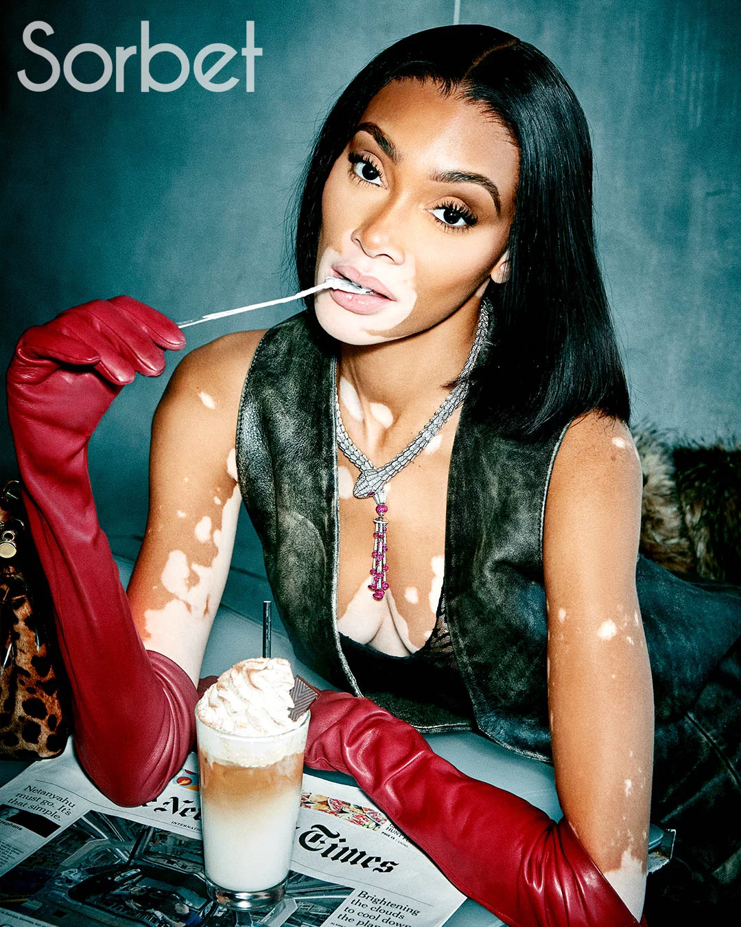 Sorbet w/ Winnie Harlow 6 by Sina BRAETZ